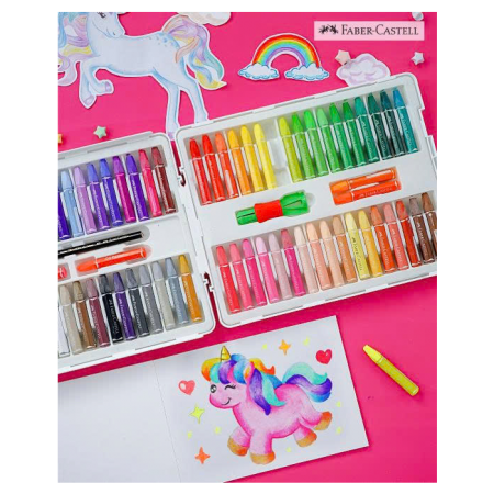 Bút Sáp Dầu Lục Giác, 12 Màu - Unicorn